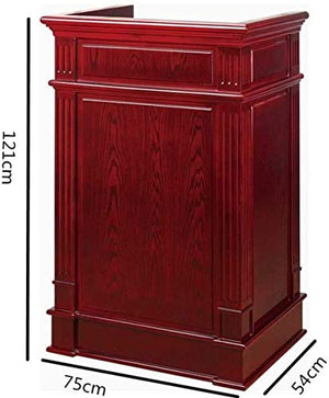 TONGSH Stand-Up Wood Lectern - Multifunctional Podium & Conference Table