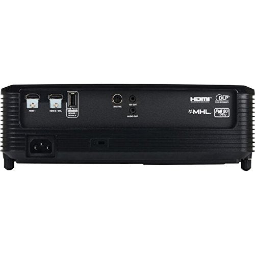 Optoma (HD143X) Full HD 1080p 3D DLP Home Theater Projector w/ Mount Bundle Includes, 6 Outlet Wall Tap w/ 2 USB Port + Low Profile Projector Mount + 2x HDMI Cable + LCD/Lens Cleaning Pen