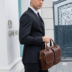 ADKHF Men's Bag Briefcase Men's Business Laptop Bag Large Capacity Tote Bag (Color : E, Size