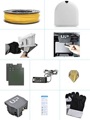 Tiertime UP Mini 2 ES 3D Printer - Linux Embedded System, Built-in HEPA Filtration, Advanced Materials Options, WiFi Connection