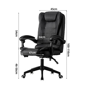 HUIQC Ergonomic Boss Chair with Headrest, Footrest, and Reclining Feature