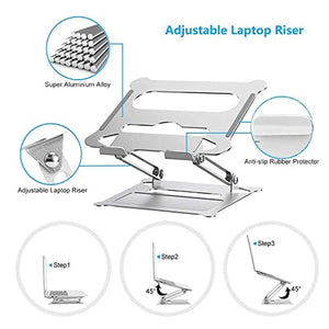 LZQDM Foldable Notebook Support Portable Laptop Base Holder Adjustable Bracket Computer Accessories Laptop Stand Aluminium (Color : A)
