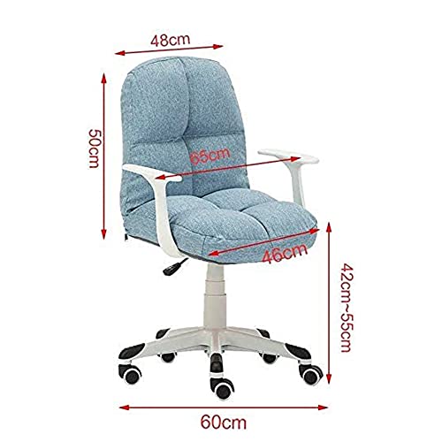 COUYY Small Space Lifting Rotating Writing Chair Computer Chair Home backrest Student Desk Chair Sofa Chair Study Dormitory