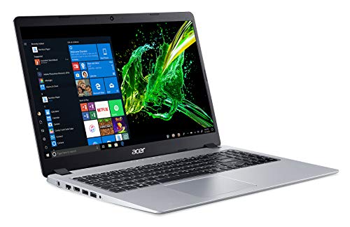 Acer Aspire 5 Slim Laptop, 15.6%22 Full HD IPS Display, AMD Ryzen 3 3200U, 4GB, 128GB SSD, Backlit Keyboard, Windows 10 & AmazonBasics 15.6-Inch Laptop Computer and Tablet Shoulder Bag Carrying Case
