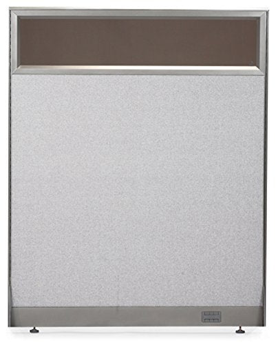 GOF Partial Glass Panel Office Partition Wall Divider (30w x 48h, 3 Qty)