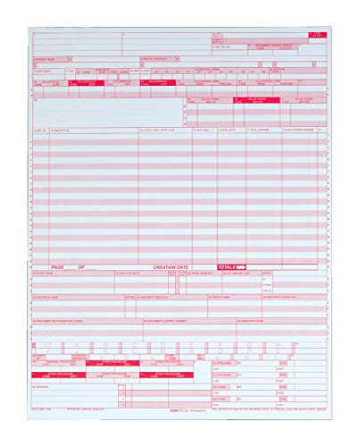 Adams UB-04 Continuous Hospital Insurance Claim Form, 1 Part, Laser, 8.5 x 11 Inches, 2500 Sets per Carton, White (59870R)