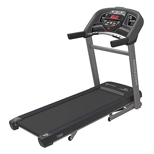 Horizon Fitness T202 Advanced Running Treadmill, Black