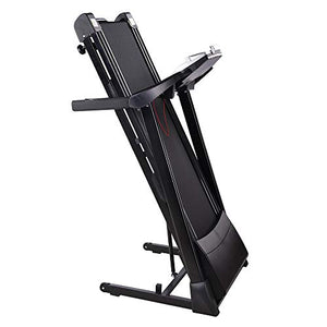 AW Folding Electric Treadmill Running Walking Treadmill with LCD Display Speaker with Silicone Fluid for Home Exercise