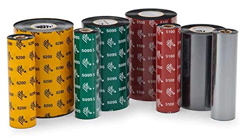 Zebra 05095GS11007 Thermal Transfer Resin Ribbon (4.33" x 244') 5095 High Performance, 12 Rolls