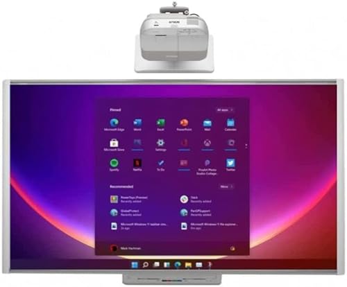SMART Electronic Interactive Dry Erase Board (6ft x 4ft) with NEC UM330X Short Throw Projector
