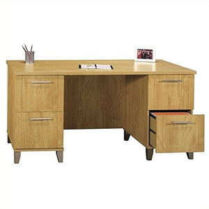 Bush Furniture Somerset 60W Office Desk in Maple Cross
