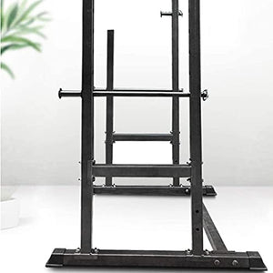 ZLGE Home or Commercial Barbell rackSquat Rack Weight Lifting Cage Multifunctional Squat Rack Frame Weightlifting Bed Home Bench Press Barbell Gantry Home Fitness Equipment Strength Training