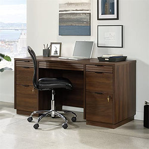 Sauder Worksense Palo Alto 60" Commercial Credenza - Spiced Mahogany Finish