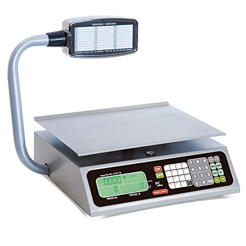 TORREY PC40LT Electronic Price Computing Scale, 40 lb, 8 Direct Access Keys, 100 Memories