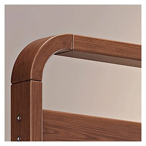 BinOxy Free Standing Coat Rack All Wood Hanging Clothes Rack - Heavy Duty Vertical Coat Shelf (1, 100cm)