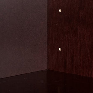 Lorell 6-Shelf 36 x 12 x 84-Inch Panel End Hardwood Veneer Bookcase, Mahogany