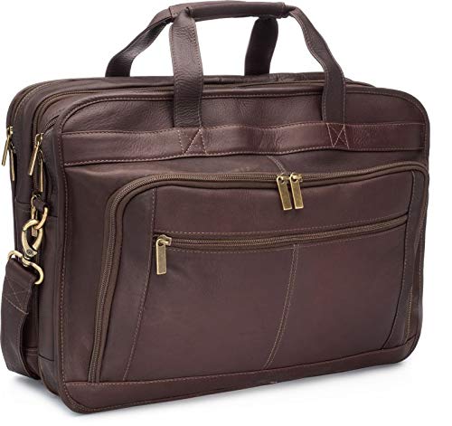 Le Donne Oversized Laptop Briefcase, Cafe