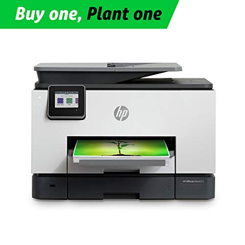 HP OfficeJet Pro 9025 All-in-One Wireless Printer Single-pass (Automatic) Document Feeder and Two Paper Trays  Smart Home Office Productivity  Instant Ink and Amazon Dash Replenishment Ready (1MR66A)