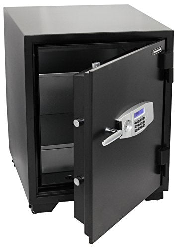 Honeywell Safes & Door Locks - 2118 Steel Fireproof Security Safe with Dual Digital Lock and Key Protection, 3.44-Cubic Feet, Black