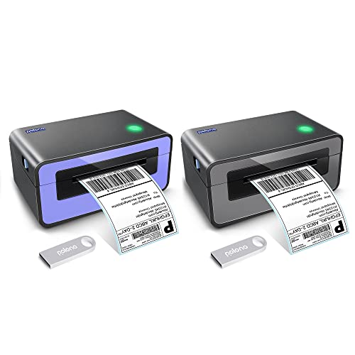 POLONO Label Printer - 150mm/s 4x6 Thermal Label Printer, Commercial Direct Thermal Label Maker, Compatible with Amazon, Ebay, Etsy, Shopify, FedEx, Support Windows and Mac (Purple, Gray)