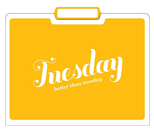 Knock Knock Days of the Week File Folders Set, Daily / Weekly Organizer Files (Set of 6, 11.5 x 9-inches)