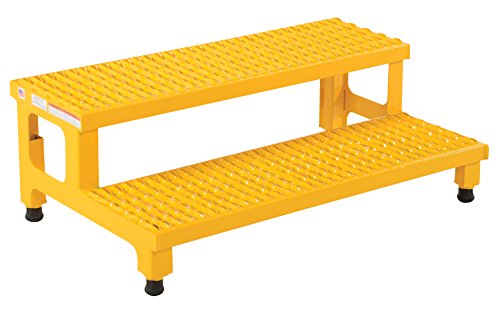 Vestil ASP-36 Adjustable Step Mate Stand, Steel, 36" Width, 24" Depth, 500 lbs Capacity