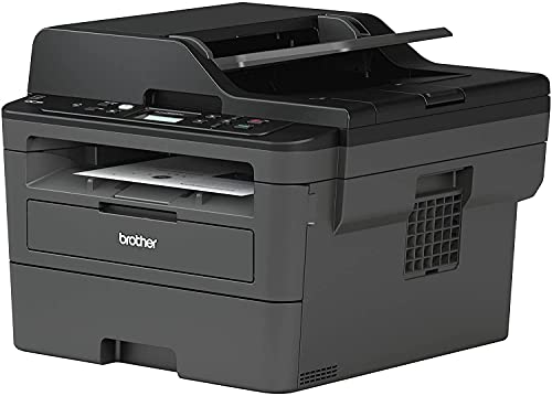 Brother DCP L2500 Series All-in-One Wireless Monochrome Laser Printer, Automatic Duplex Printing, Print Scan Copy, 128MB Memory, 2400 x 600 dpi, 36 ppm, 250-Sheet, 50-Sheet ADF