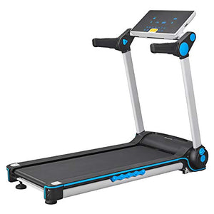 FISUP Foldable Treadmill 2.5 HP Electric Running Jogging Machine with Manual Incline and LCD Display for Home Use No Installation Required