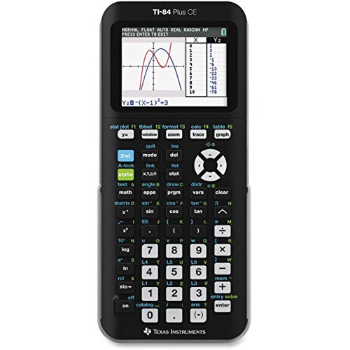 Texas Instruments ti-84 Plus Ce Color Graphing Calculator, Black