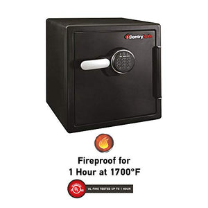 SentrySafe SFW123FUL Fireproof Waterproof Safe with Digital Keypad, 1.23 Cubic Feet