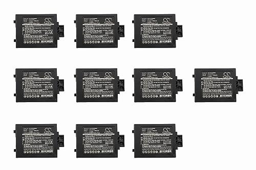 XSPLENDOR (10 Pack) Battery for Vocera B3000E/N Communications Badge 950mAh