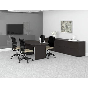 Lorell Left Return Desk, 42"x24"x29", Espresso