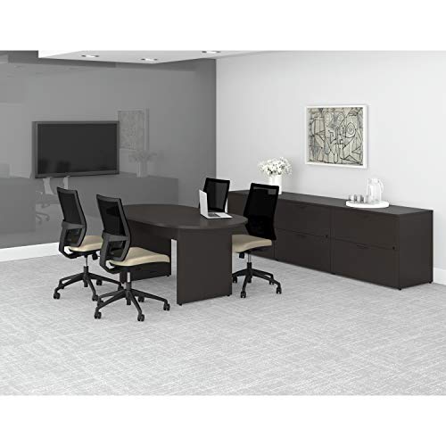Lorell PR2442RES Right Return, 42-Inch Espresso Desk