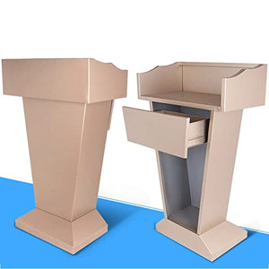 None Floor Standing Lectern Podium Welcome Station Simple Reception Desk - Chairman Guest Desk