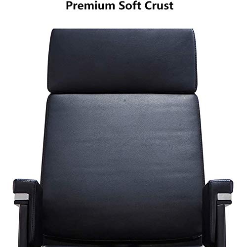 QHH Managerial Office Chair - High-Back Leather Executive Swivel Desk Chair