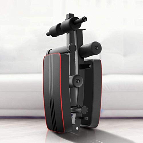 Professional Folding Sit Up Inclined Bench with Fitness Rods, for Abs Abdominal Bench Press Reverse Crunch Core Workout,Utility Bench, Home Gym Strength Training Fitness Equipment