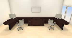 UTM Furniture Modern Executive Office Workstation Desk Set, CH-AMB-S72