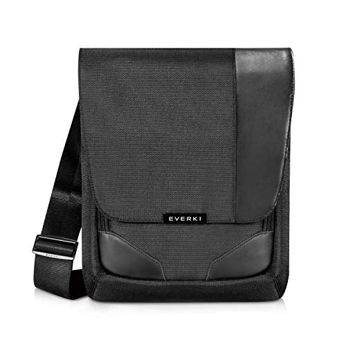 Everki EKS622XL Venue X-Large Premium RFID Mini Messenger Bag for 12-Inch iPad Pro/Surface Pro/MacBook Black