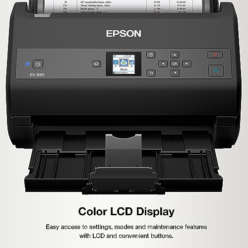 Epson Workforce ES-865 Color Duplex Document Scanner with Twain Driver