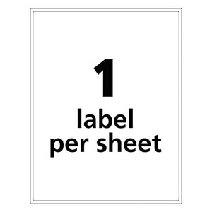 Avery UltraDuty GHS Chemical Labels for Laser Printers, Waterproof, UV Resistant,  8.5" x 11", 500 Pk (60507)