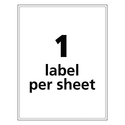 Avery UltraDuty GHS Chemical Labels for Laser Printers, Waterproof, UV Resistant,  8.5" x 11", 500 Pk (60507)