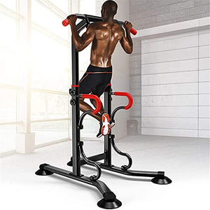 JYMBK Home Gym Tower Body Building Chin Up Stand Pull Up Bar, Power Tower Pull Up & Dip Station, Multi-Function Strength Training Workout Equipment for Full Body