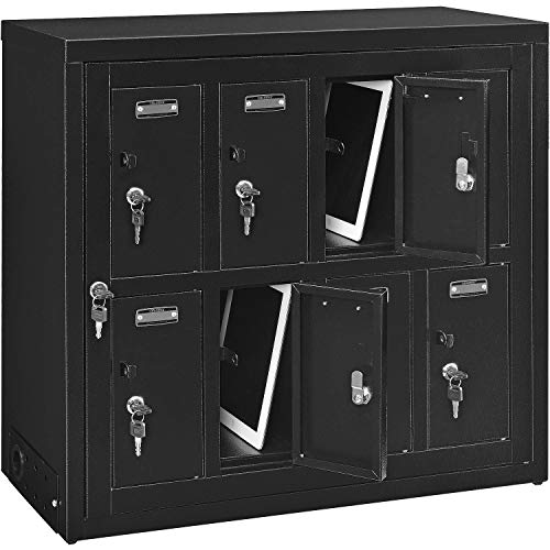 Global Industrial 8 Door Tablet & Cell Phone Charging Locker with Keyed Lock & Hasp