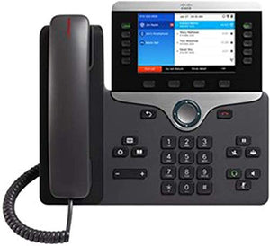 Cisco IP Phone 8861 with 5-inch Color Display, Gigabit Ethernet Switch, PoE, WLAN, USB Port