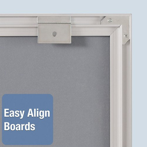 Quartet Matrix In/Out Board, 34 x 23 Inches, Magnetic, Track Up To 36 Employees (33705)
