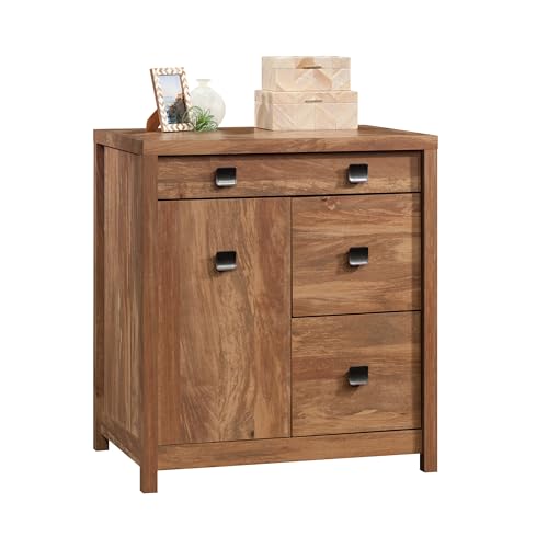 Sauder Cannery Bridge Credenza, Sindoori Mango Finish, L: 31.73" x W: 22.05" x H: 35.24