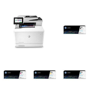 HP Color Laserjet Pro Multifunction M479fdn Wireless Laser Printer (W1A79A) with Standard Yield 4 Color Toner Cartridges