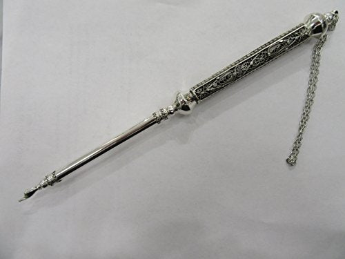Yad Sterling Silver Filigree Stars Torah Pointer 10.75" - Yad Brand
