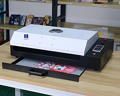 L1800 DTF Transfer Printer with Roll Feeder,Direct to Film Print-preheating A3 DTF Printer for Dark and Light Clothing VS DTG Printer (A3 DTF Printer +Oven)