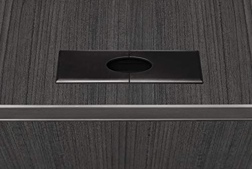 Regency Legacy Single Pedestal Left Corner Credenza - Ash Grey